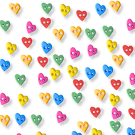 Mini Heart Buttons