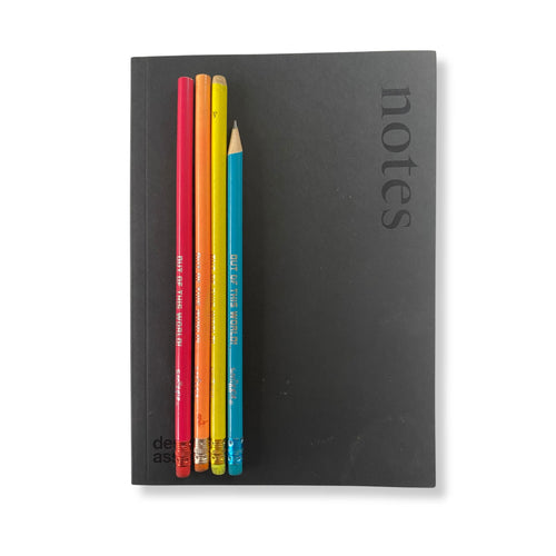 Notebook and 4 Pencil Set