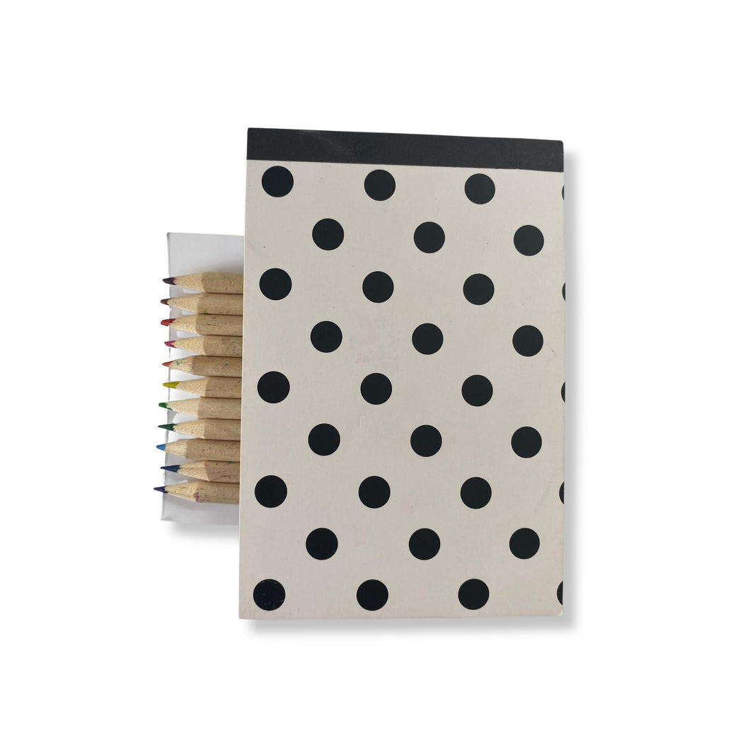 Notepad and Coloured Pencil Set