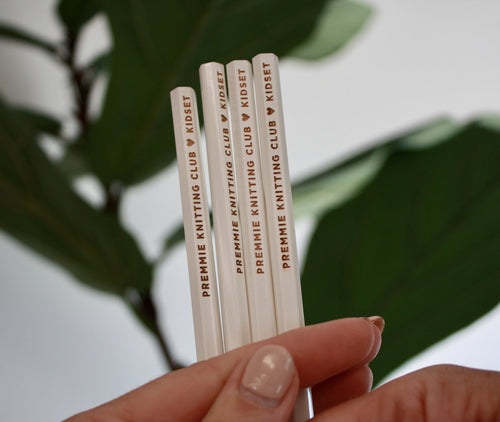 Premmie Knitting Club and KidSet pencil Merch