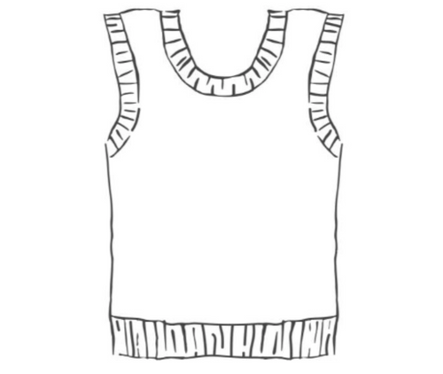 Bijoux Singlet Knitting Pattern